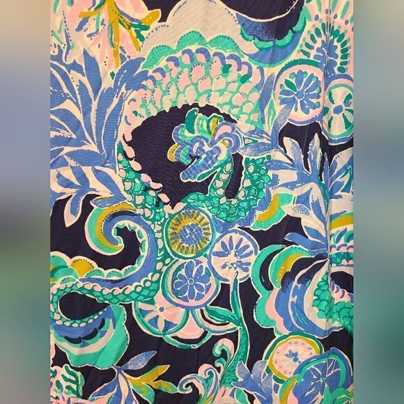 Lilly Pulitzer Sophie Ruffle Dress UPF 50 in Sirens and Spirits | M - Picture 9 of 10